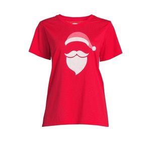 Women's Holiday Merry Christmas Santa shirt New XL